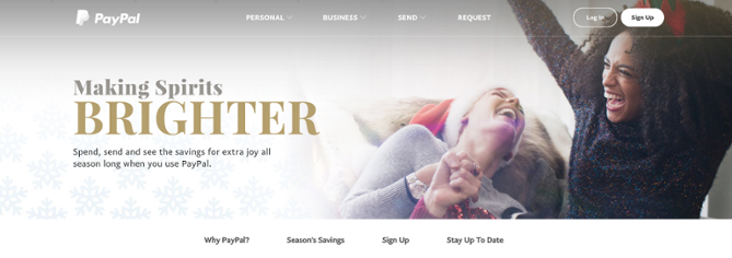 Build your branding: Holiday header example