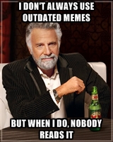 Avoid outdated memes